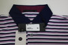 Greyson Golf Stripe Polo  Mens Size  Medium Wisteria Regular  New INV13102584