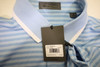 G/Fore Golf PERFORATED STRIPE Polo Mens Size Medium BAJA New INV13506486