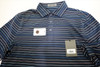 G/Fore Golf MULTI STRIPE TECH Polo Mens Size Medium TW/BA New INV13506572