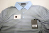 G/Fore Golf HERRINGBONE STRIPE Polo Mens Size Medium PN/BA New INV13687684