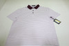 G/Fore Golf HERRINGBONE STRIPE Polo Mens Size Medium BL/DP New INV13687689