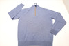 Peter Millar 93% Merino Wool Sweater Mens Size Medium CADET 1/4 Zip INV13762705