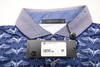 Greyson Golf Silver Stilt Polo Mens Size Medium Maltese Blue New INV13850683