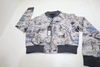 Greyson Where Wolves Roam Jacquard Bomber Jacket Womens Small Multi INV13098550