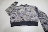 Greyson Where Wolves Roam Jacquard Bomber Jacket Womens Small Multi INV13098550