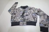 Greyson Where Wolves Roam Jacquard Bomber Jacket Womens Small Multi INV13104864