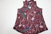 Greyson Garden of Venus Vesta Mock Neck Top Polo Womens Small Merlot INV13856110