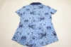 Greyson Winged Wolf Lace Scarlett Polo Womens Size Small Wolf Blue INV13862162