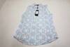 Greyson Alpha Glyph Scarlett Sleeveless Polo Womens Small Wolf Blue INV13850098