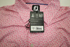 FootJoy Micro-Floral Lisle Polo Mens Medium Rose/White W/Logo INV13980167