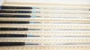 True Temper Dyn Gold Amt Tour Issue S400 34"-37" 7Pc Iron Shaft Set Pulls 6117