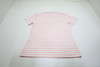 FootJoy Golf Stripe Polo Womens Size Small White/Chalk Pink New INV13977380