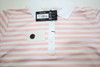 FootJoy Golf Stripe Polo Womens Size Small White/Chalk Pink New INV13977380