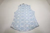 Greyson Alpha Glyph Scarlett Sleeveless Polo Womens Size Small Blue INV13845585