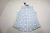 Greyson Alpha Glyph Scarlett Sleeveless Polo Womens Size Small Blue INV13858646