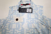 Greyson Alpha Glyph Scarlett Sleeveless Polo Womens Size Small Blue INV13858646