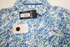 FootJoy Short Sleeve Lisle Polo Womens Small Lagoon Splatter Print INV13977357