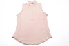 Greyson Scarlett Sleeveless 1/4 Zip Polo Womens Size Small Clay New INV13964515