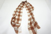NEW Classic Cashmere Golf Wrap Scarf  Womens Size   Brown Regular 613C 00923781