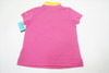 NEW Par+ Golf Classic Polo Girls Size Large Dark Pink/Yellow 657A 00944915
