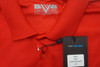 Level Wear Golf Excel Polo Mens Large Flame Red/White W/Logo 642C 937246