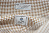 NEW Peter Millar Long Sleeve Button Down Mens Size 34 White/Tan 661A 00945803