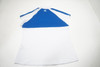 NEW FootJoy Golf With Logo Polo Womens Size Medium White/Blue 681B 00963639