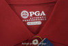 PGA Aunthentic Performance Polo Mens Size Medium Maroon W/Logo 702A 00979343 New
