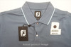 NEW FootJoy Breton Stripe Pique Knit Collar Polo Mens Large Slvband 725C 994391