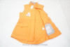 Peter Millar Addison Quilted Travel Vest Womens Small Orange 737B 01000007