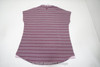NEW FootJoy Cap Sleeve Birdseye Stripe Polo Womens Medium Pink 739C 1002526