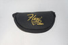 Golf Flex Black W/ Gold Stitching Flex Putter Headcover Head Cover Good