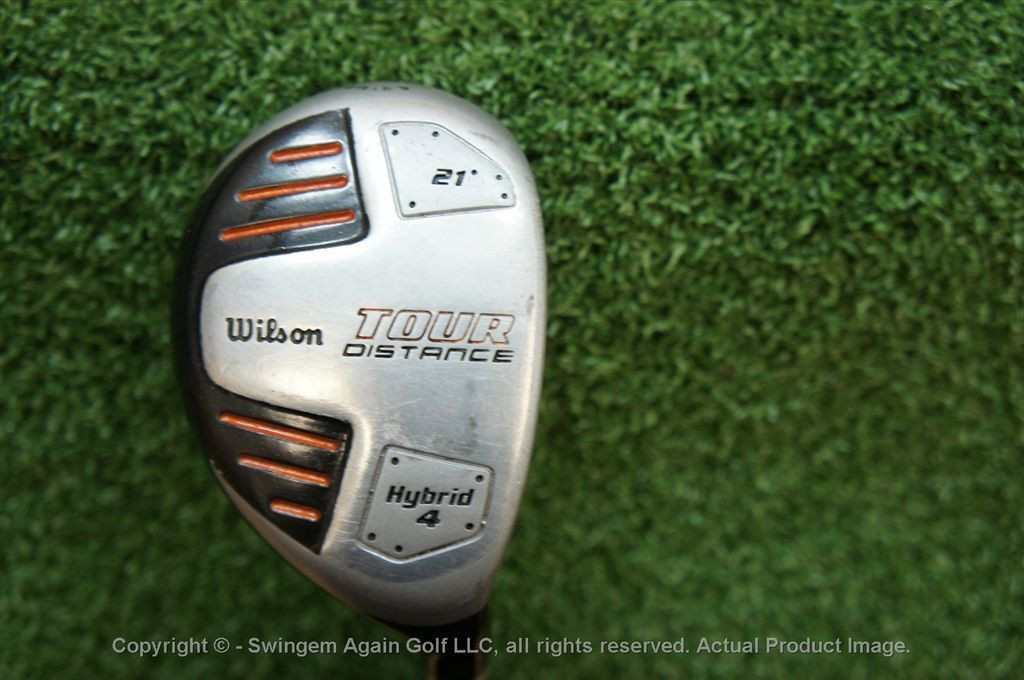 Wilson Tour Distance 21* 4 Hybrid Graphite Avg 62257 Used Golf