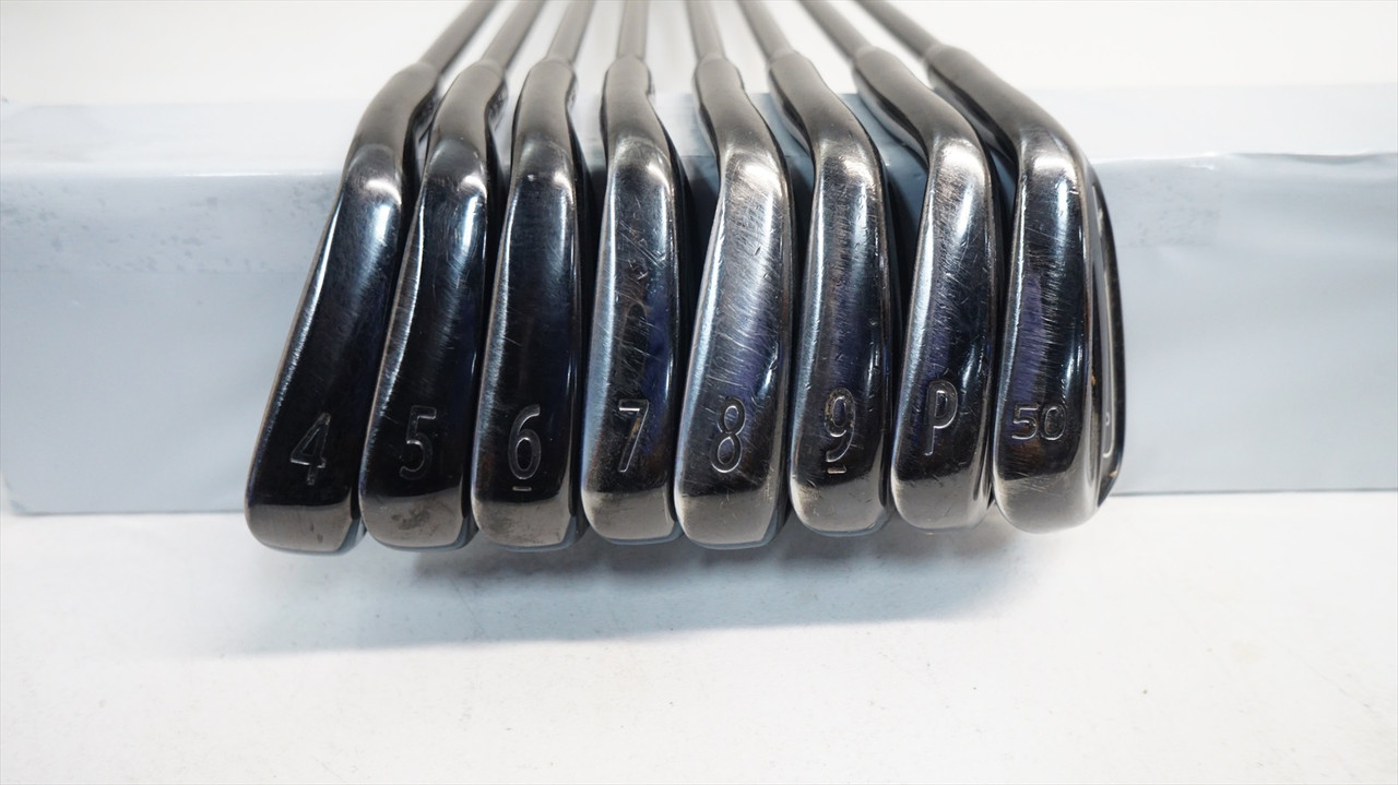 Titleist 718 Ap2 Black Iron Set 4-Pw, 50 Stiff Amt Tour White S300 1108355  Good