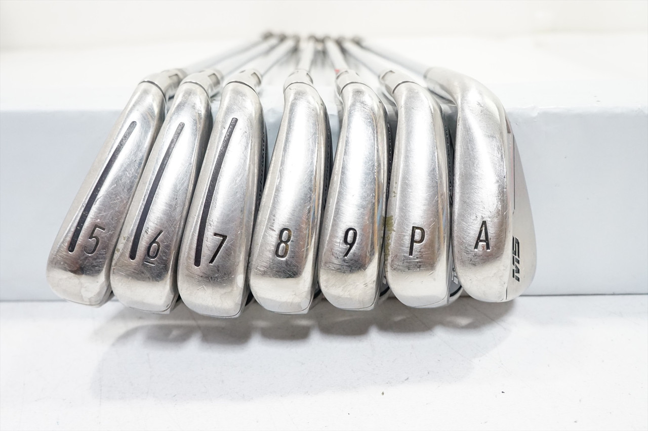 Taylormade M5 Iron Set 5-Pw, Aw Stiff Flex Xp 100 S300 Steel