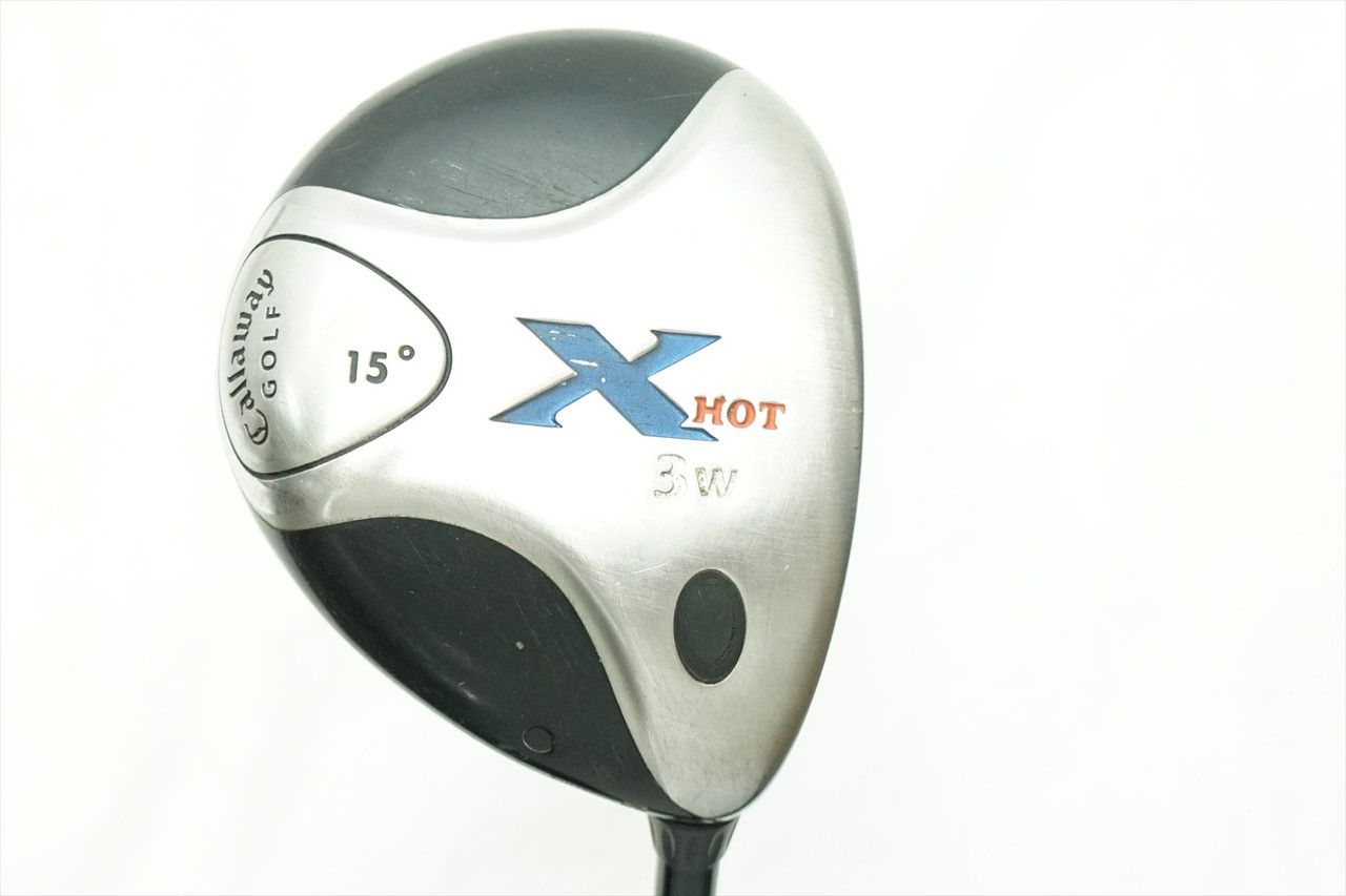 Callaway X Hot 15 Degree 3W Fairway Wood Stiff Flex Fujikura 0775084  HB6-7-23