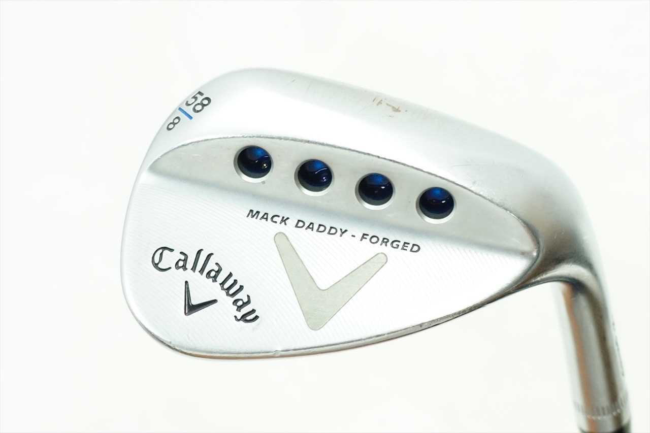 Callaway Mack Daddy Forged Satin Chrome 58-08 Wedge Stiff Flex Steel  0774494 B56