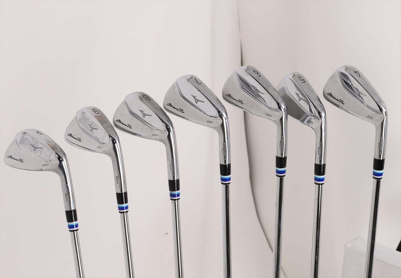 Mizuno Pro 221 Iron Set 4-Pw Stiff Flex Project X Steel 1152211 Good IH4