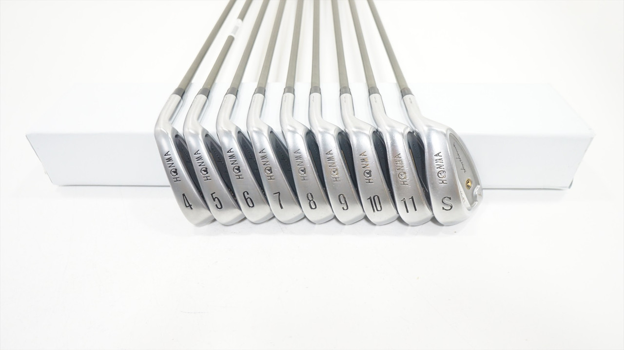 Honma Lb 606 Iron Set 4-Pw, Gw, Sw Stiff Flex Steel 1175721 Excellent