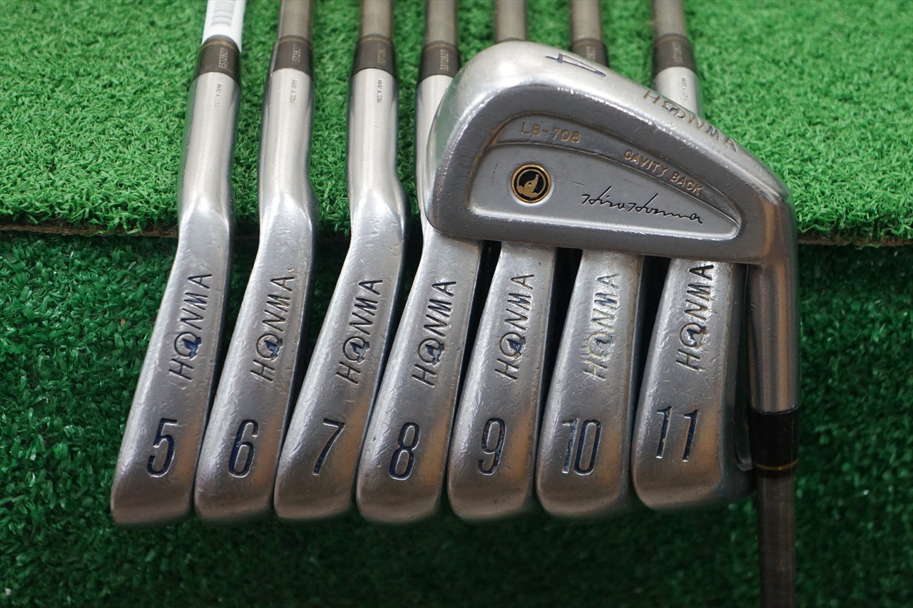 Hiro Honma Lb-708 Cavity Back Graphite Iron Set Stiff Flex Irons 4-11  0619605 C14