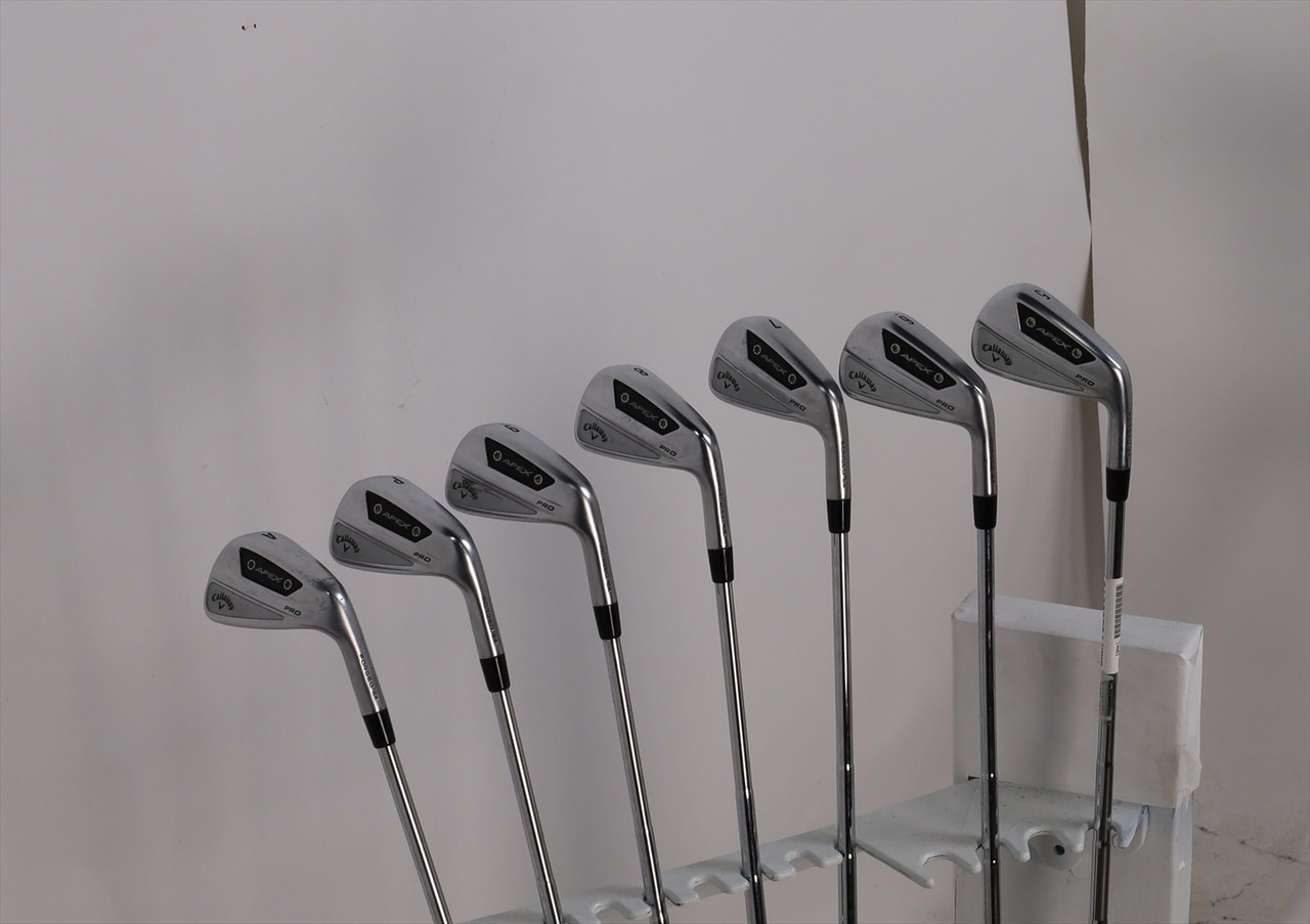Callaway Apex Pro 24 Iron Set 5-Pw, Aw Stiff Dynamic Gold Mid 115 