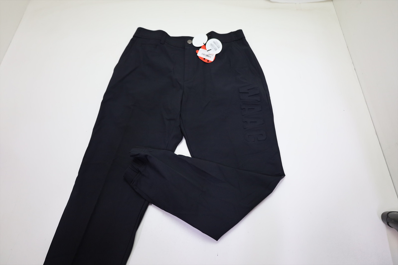 Waac Golf Embossed Logo Jogger Pants Mens Size 2 Black 1030C