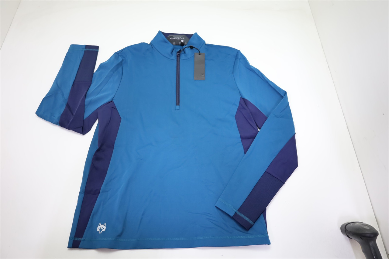 Greyson Sequoia 1/4 Zip Pullover Mens Size Medium Sea Turtle 690B
