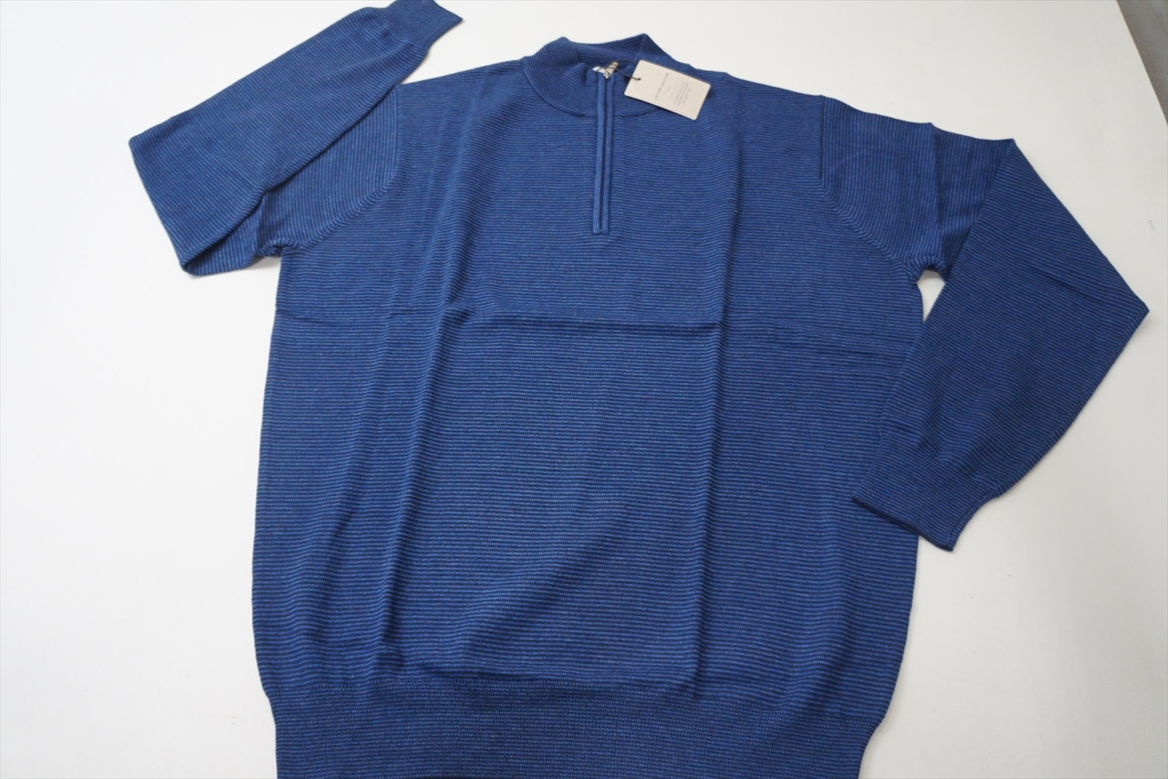 Peter Millar 27% Merino Wool Sweater Mens Size Medium Navy 1015C 