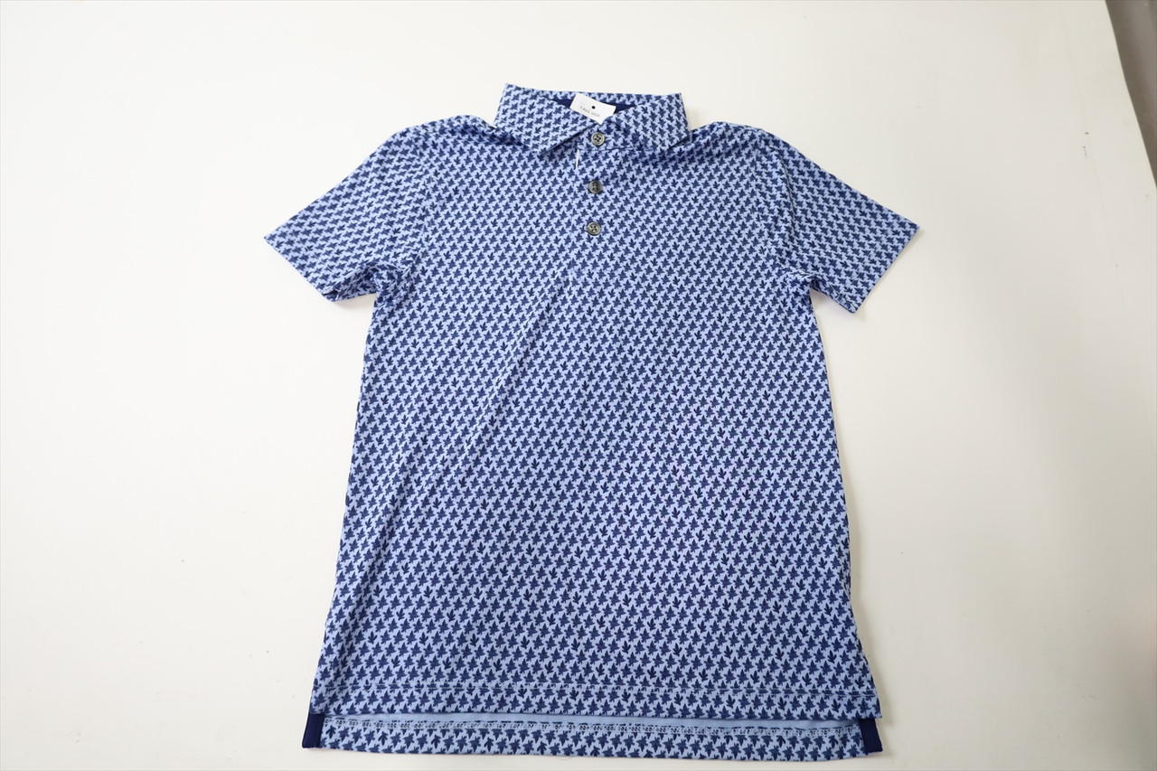 Greyson Youth Poison Pine Polo Boys Size Medium Delphinium 993F
