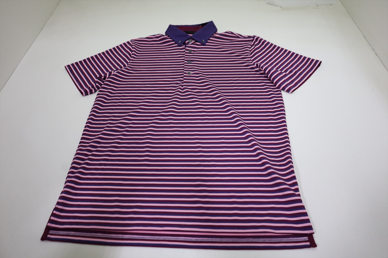 Greyson Golf Okena Polo Mens Size Medium Plumeria Regular 979E New