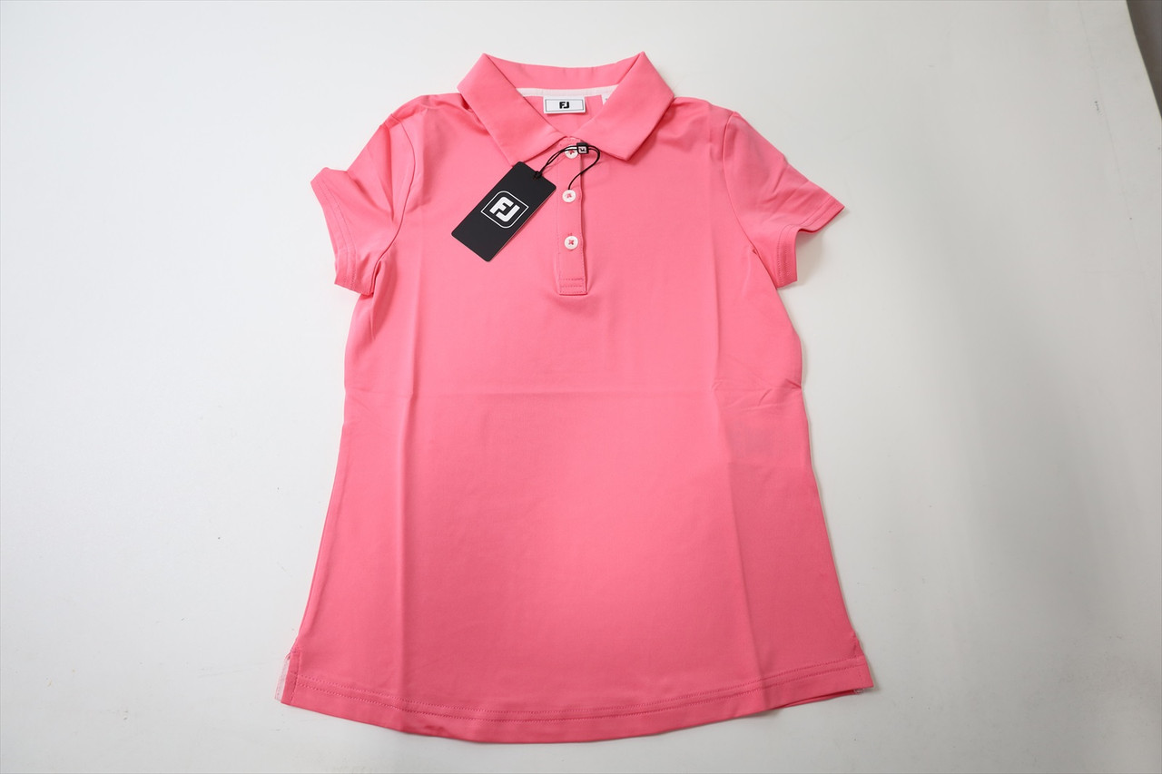 FootJoy Golf G SS Shirt Polo Girls Size Medium Pink Lem 942C New