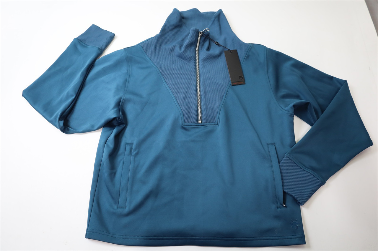 Greyson Golf Wren 1/4 Zip Pullover Womens Size Small Aegean 965D