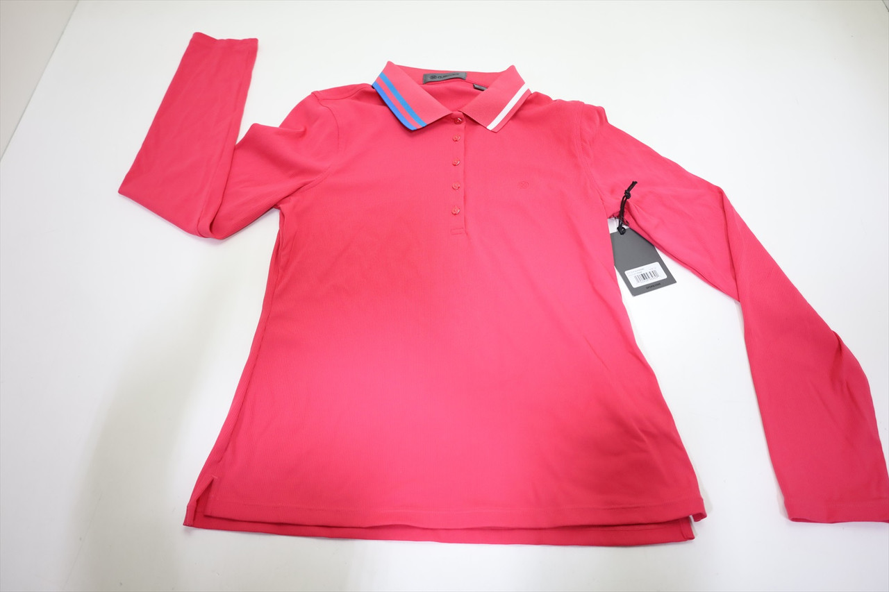G/Fore Golf Solid Polo Womens Size Small FRAM Regular 975J New