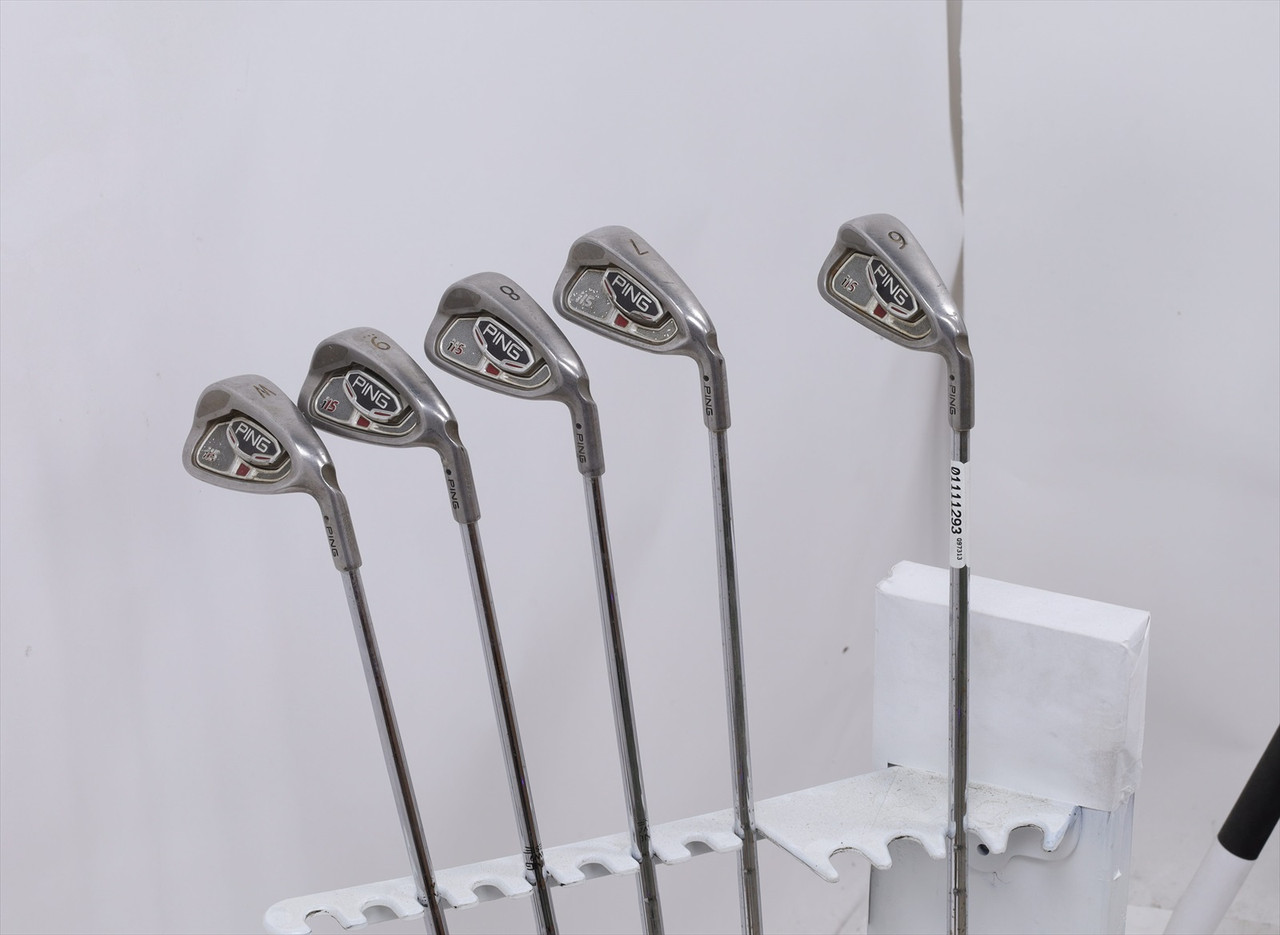 Ping I15 Black Dot Iron Set 6-Pw Stiff Flex Awt Steel 1111293 Good